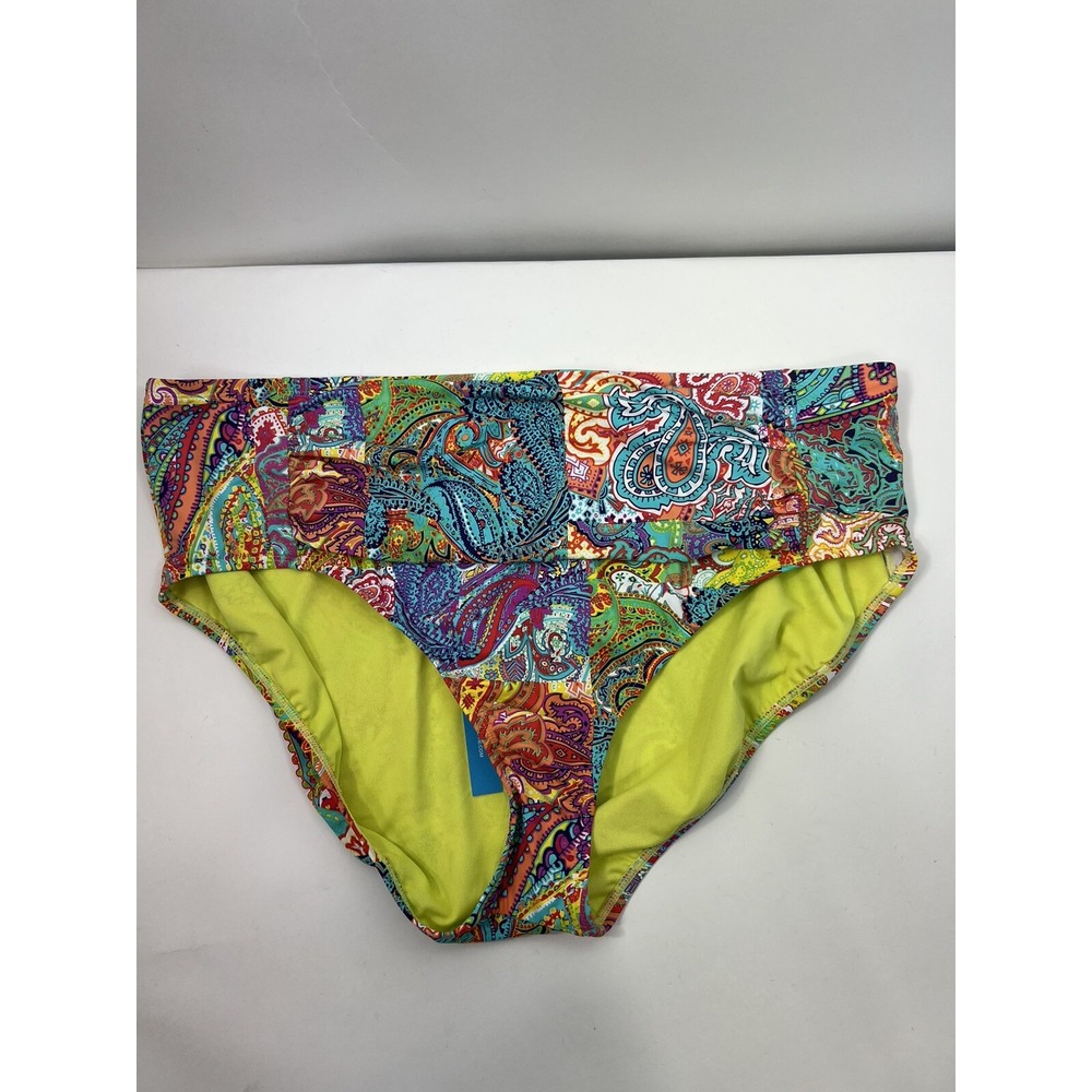 Bleu Rod Beattie Seriously Sunny High-Waist Bottoms Size 22W Org $65 NWT